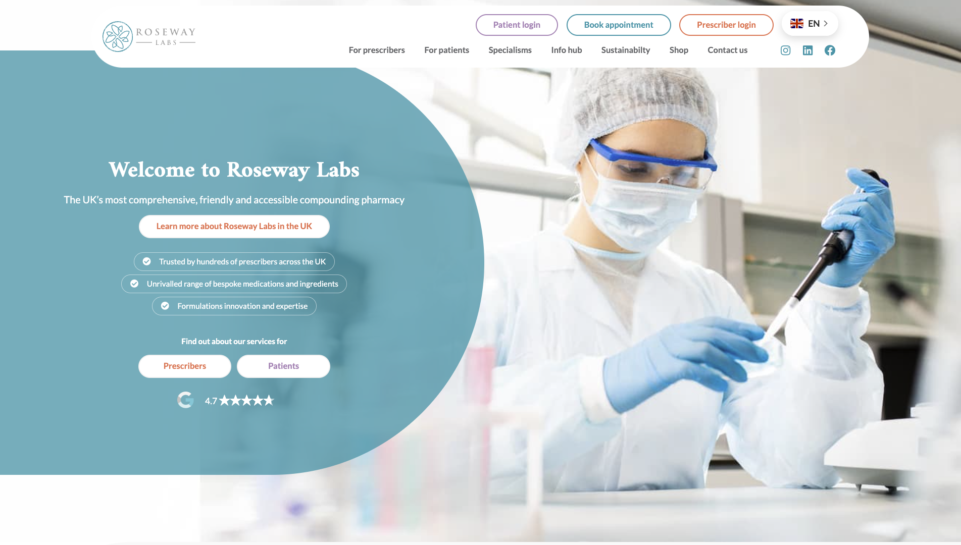 Roseway Labs website